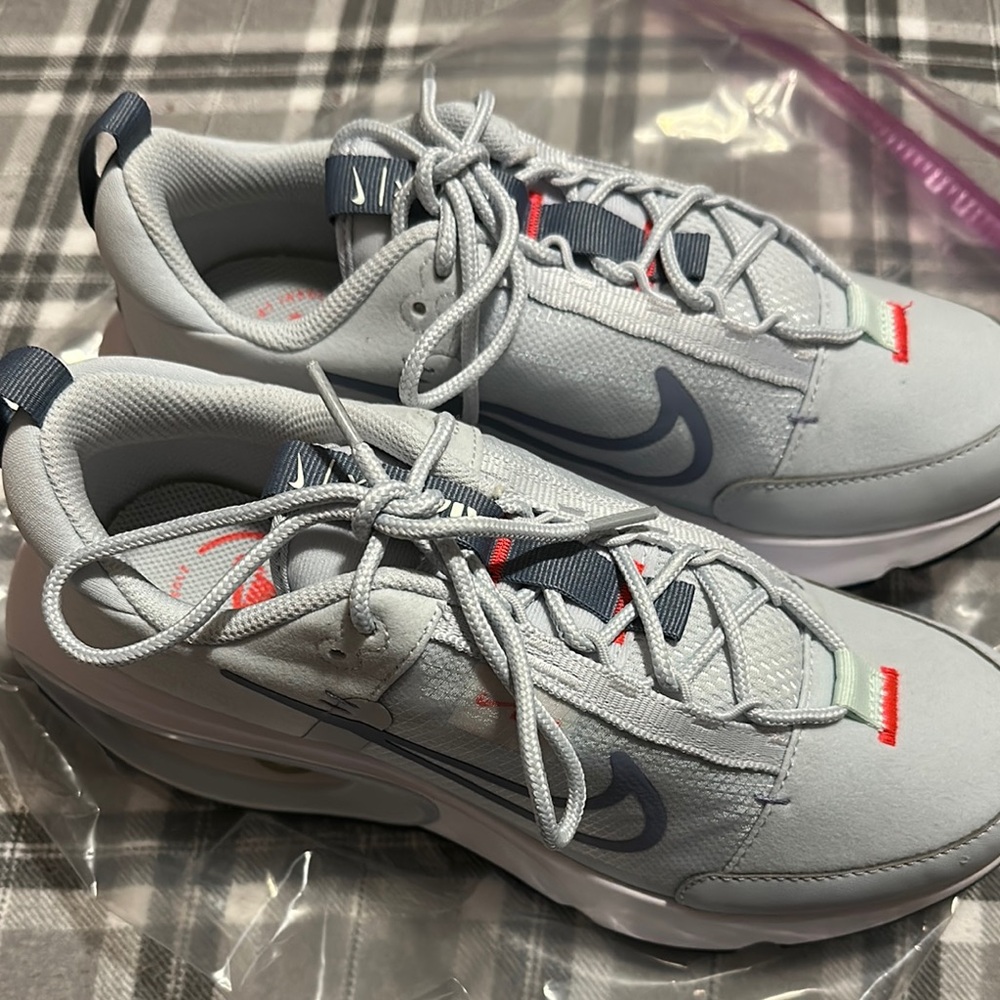 Nike Women's Sneakers - Gray and Red